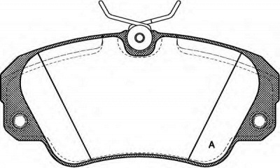 OPEN PARTS bpa038200 -  Комплект тормозных колодок, дисковый тормоз